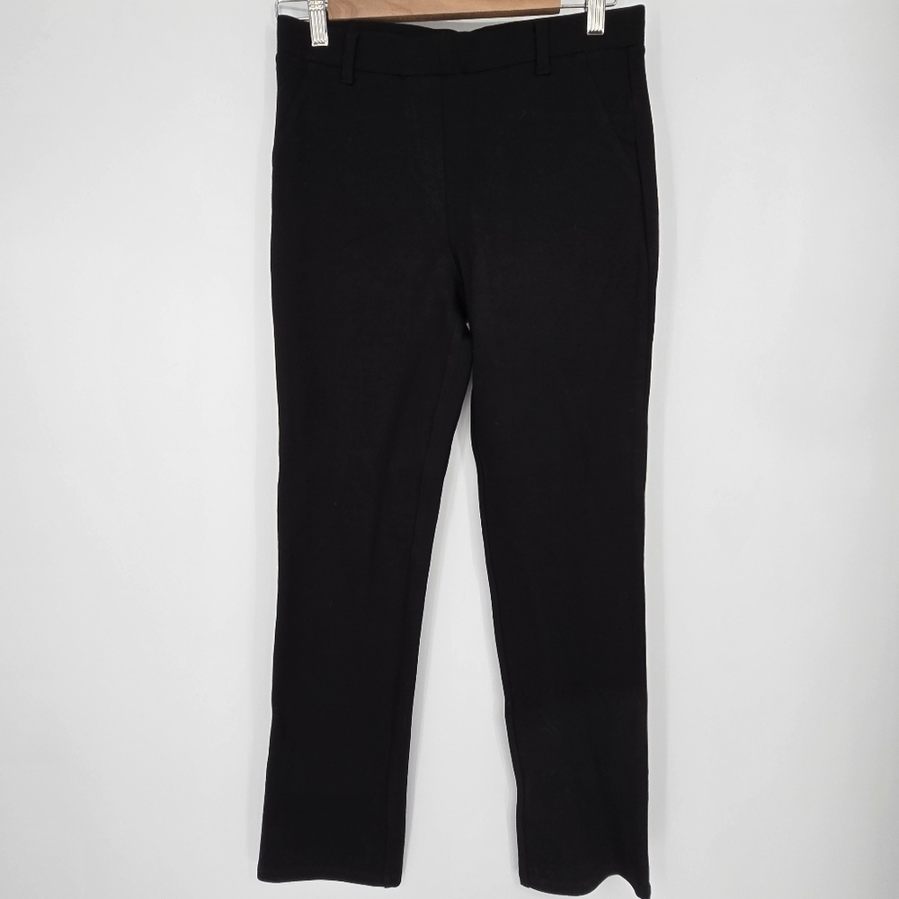 Quince Ultra-Stretch Ponte Straight Leg Pants black size small - Picture 2 of 8